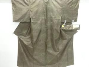 未使用品　糸菊模様織出し本場泥大島紬着物